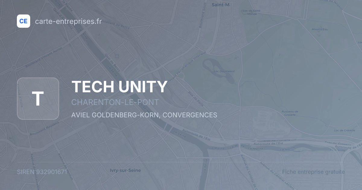 TECH UNITY — 932901671 — fiche entreprise