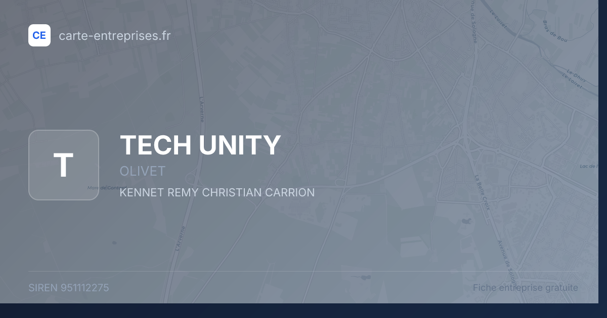TECH UNITY — 951112275 — fiche entreprise
