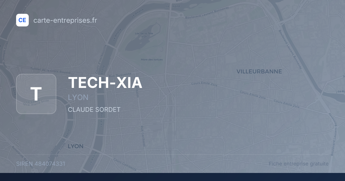 TECH-XIA — 484074331 — fiche entreprise