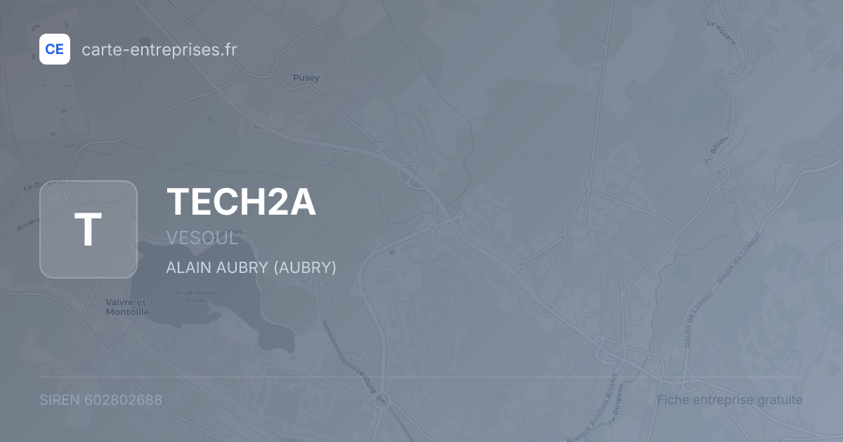 TECH2A — 602802688 — fiche entreprise