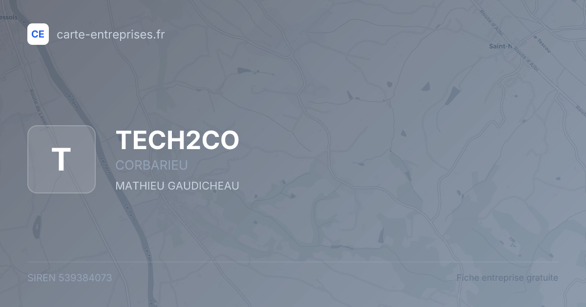 TECH2CO — 539384073 — fiche entreprise