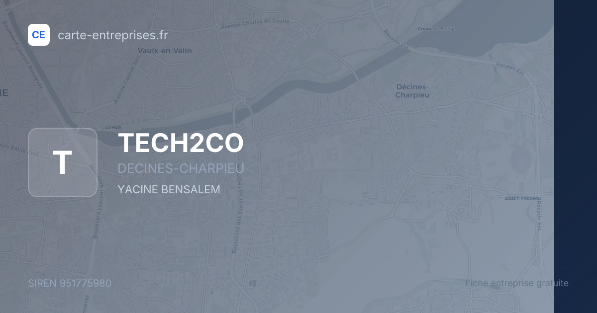 TECH2CO — 951775980 — fiche entreprise