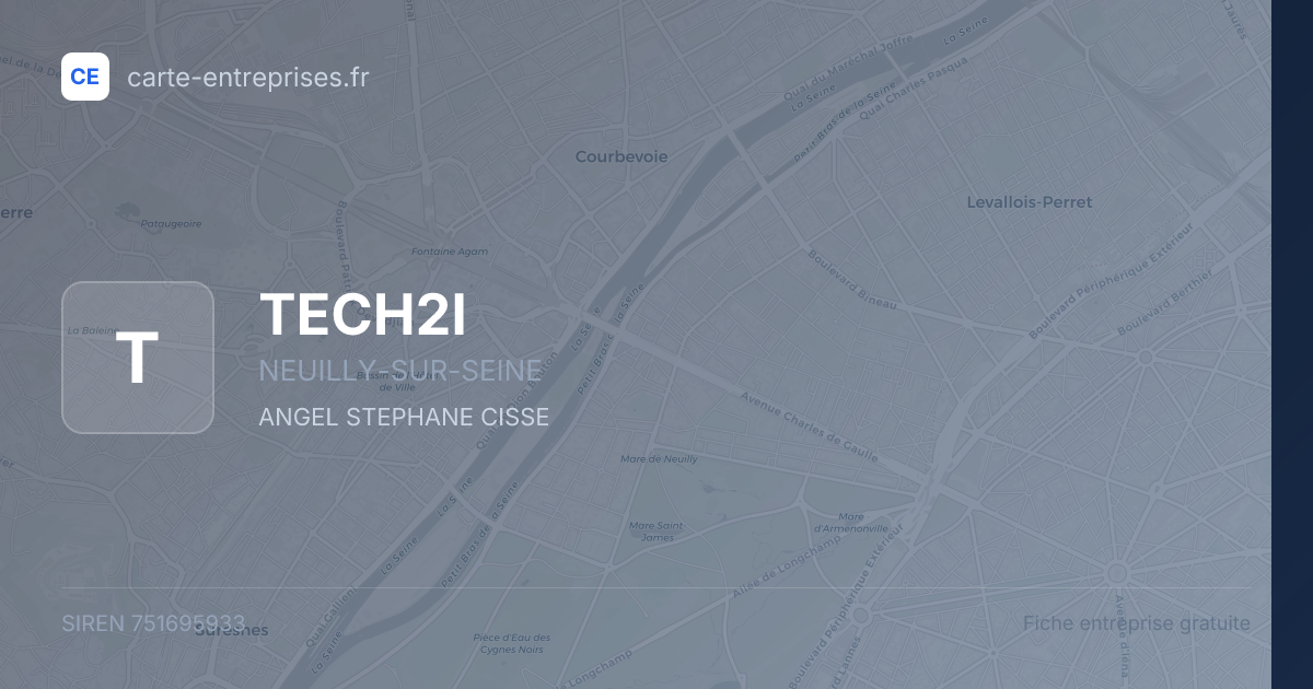 TECH2I — 751695933 — fiche entreprise
