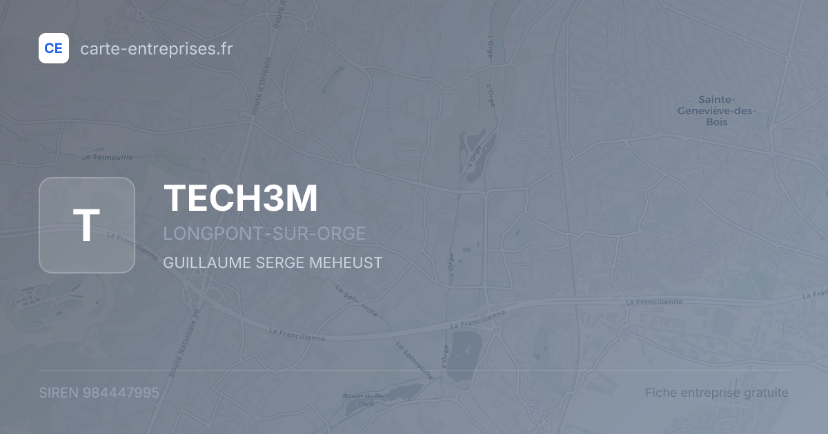 TECH3M — 984447995 — fiche entreprise