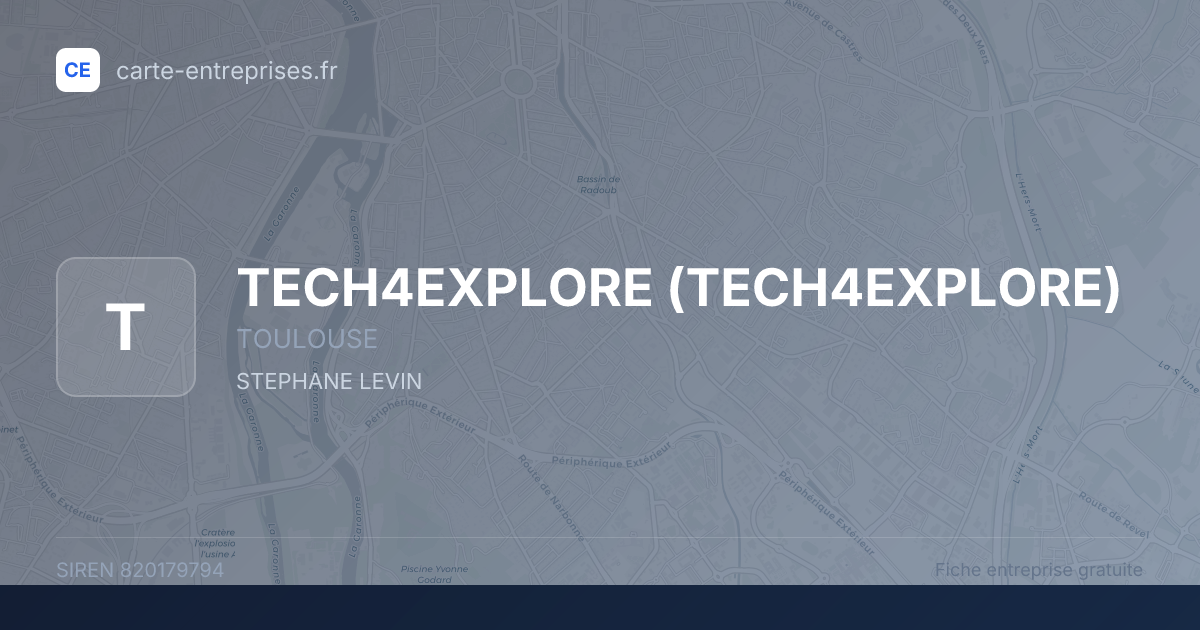 TECH4EXPLORE — 820179794 — fiche entreprise