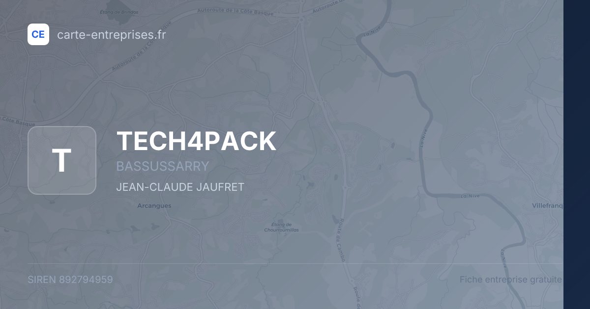 TECH4PACK — 892794959 — fiche entreprise