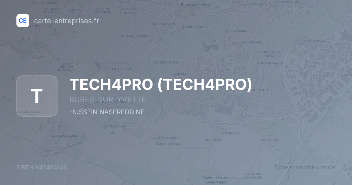 TECH4PRO — 942404146 — fiche entreprise