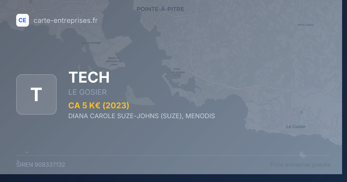 TECH — 908337132 — fiche entreprise
