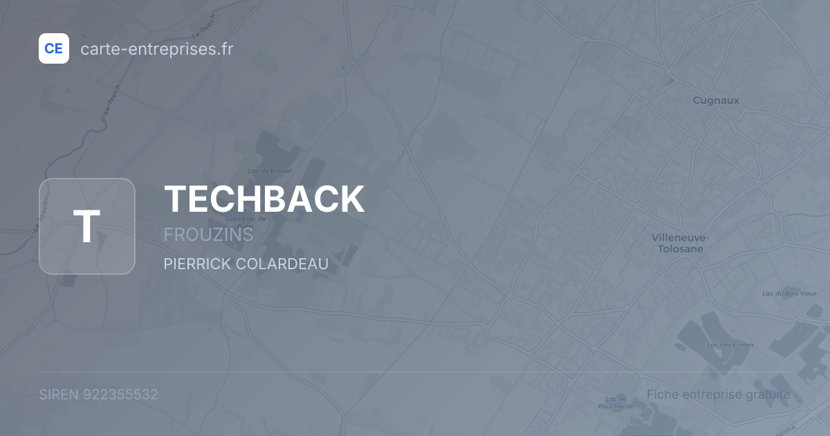 TECHBACK — 922355532 — fiche entreprise