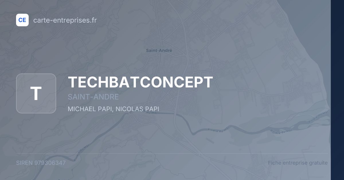 TECHBATCONCEPT — 979306347 — fiche entreprise