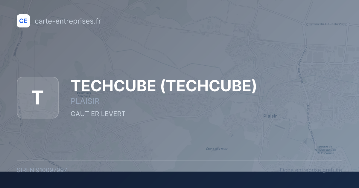 TECHCUBE — 910097997 — fiche entreprise
