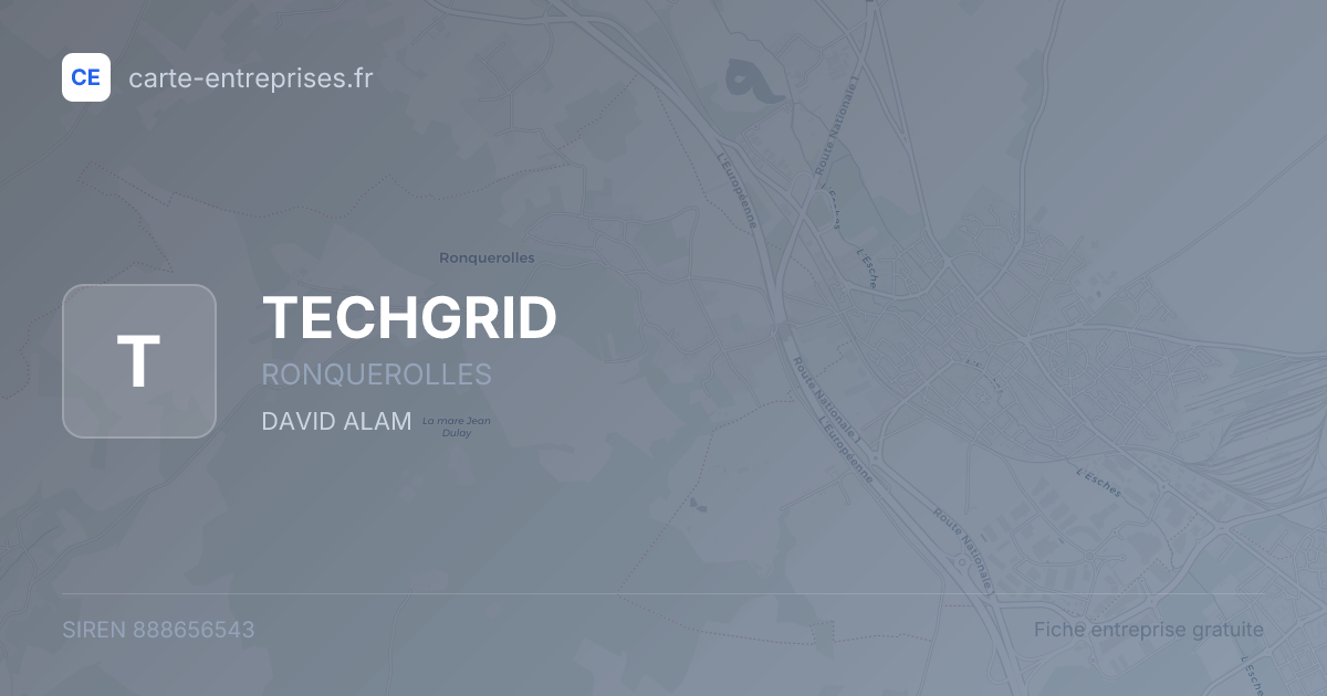 TECHGRID — 888656543 — fiche entreprise