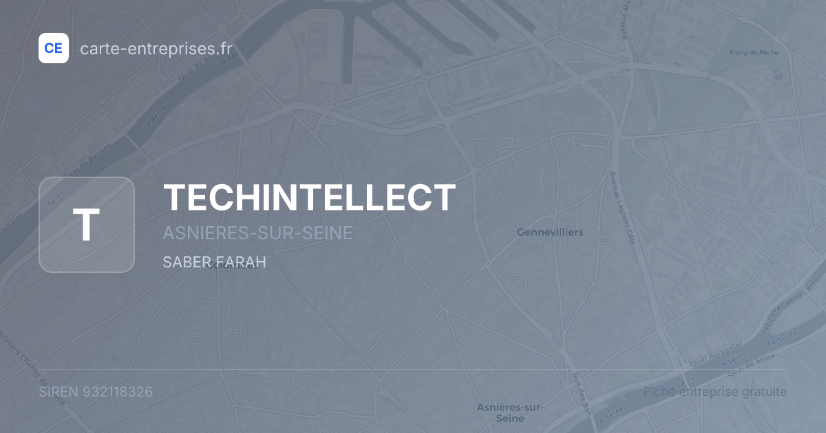 TECHINTELLECT — 932118326 — fiche entreprise