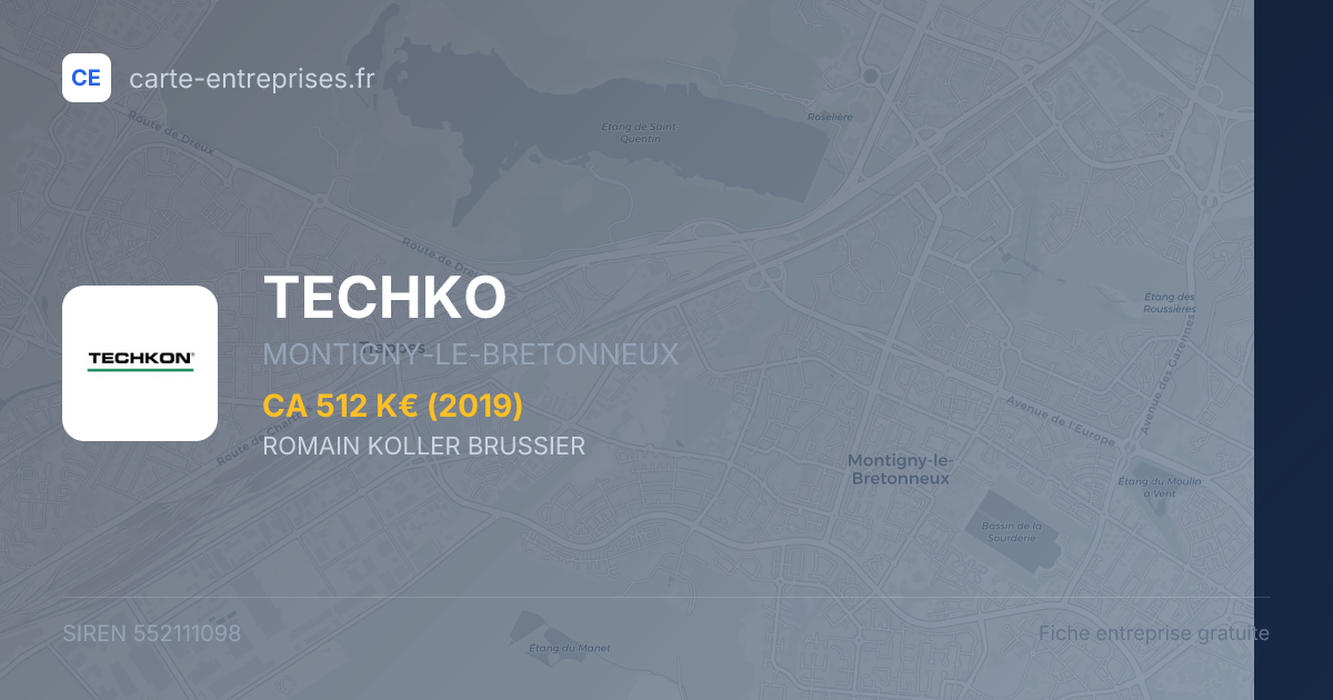 TECHKO — 552111098 — fiche entreprise