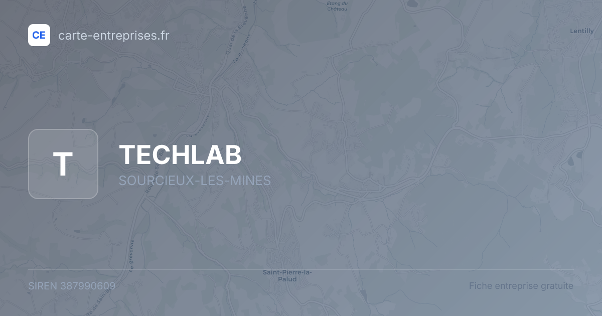 TECHLAB — 387990609 — fiche entreprise
