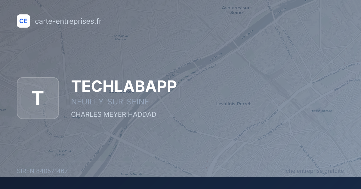 TECHLABAPP — 840571467 — fiche entreprise