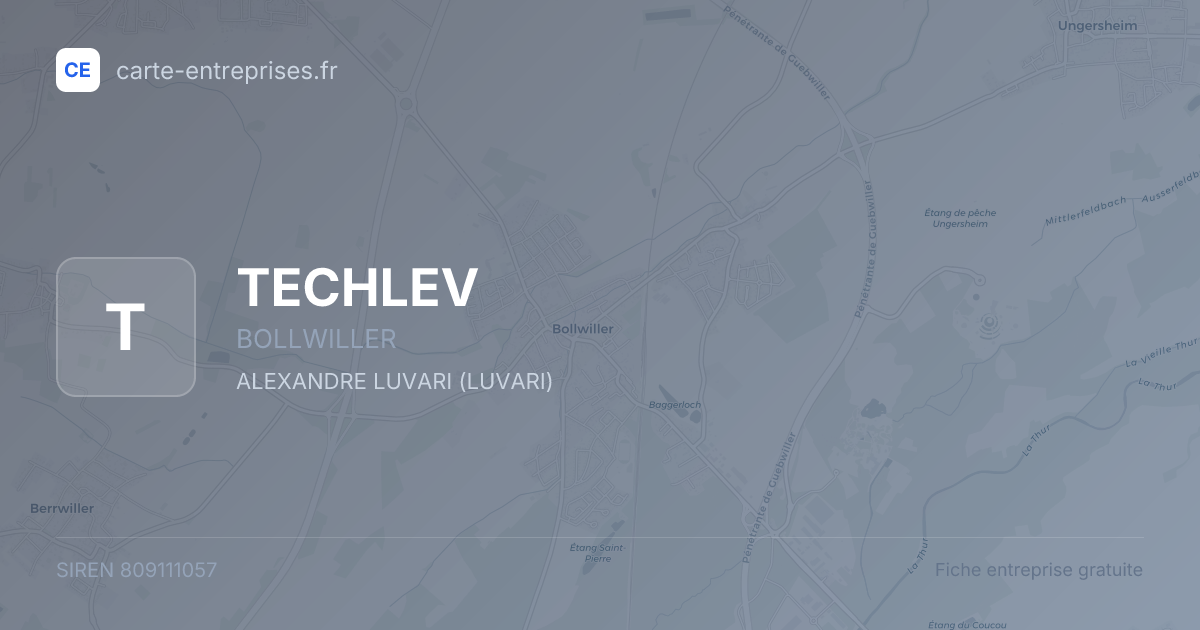 TECHLEV — 809111057 — fiche entreprise