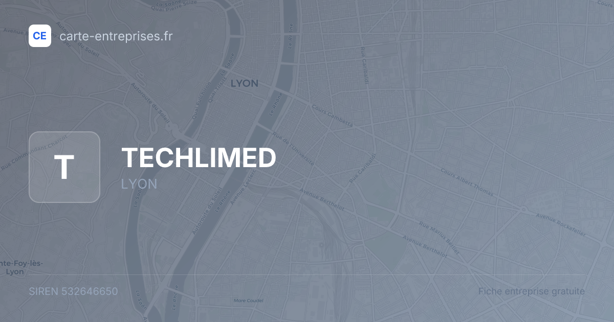TECHLIMED — 532646650 — fiche entreprise