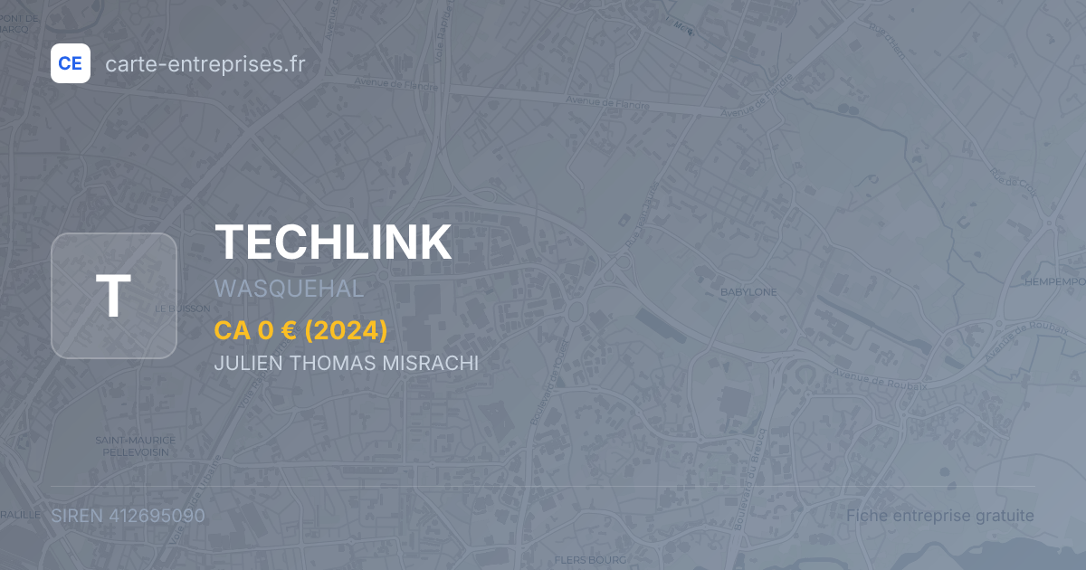 TECHLINK — 412695090 — fiche entreprise