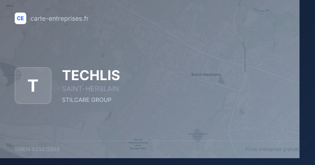 TECHLIS — 433412889 — fiche entreprise