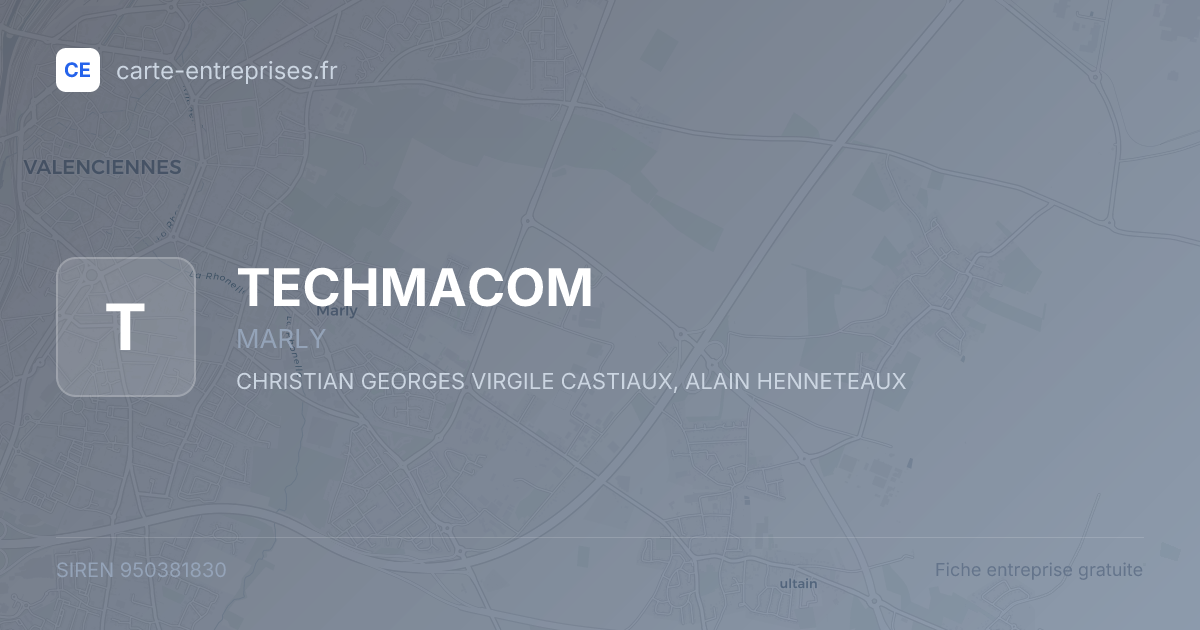TECHMACOM — 950381830 — fiche entreprise
