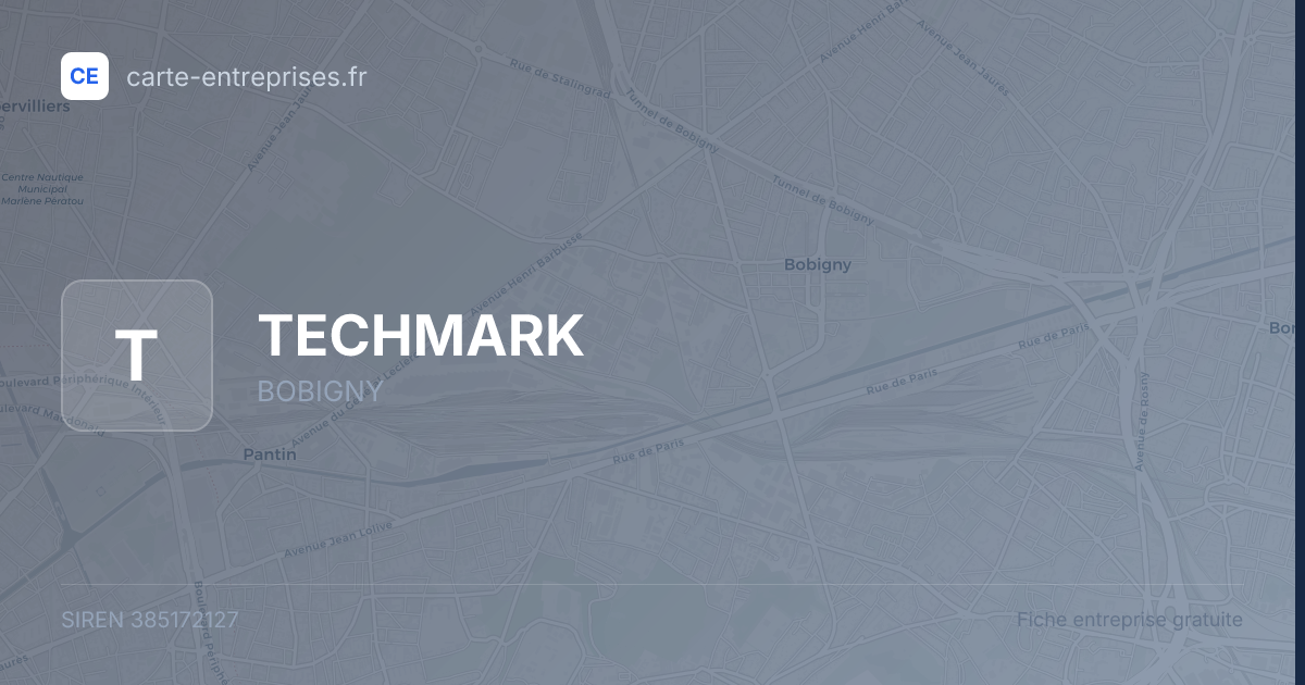 TECHMARK — 385172127 — fiche entreprise