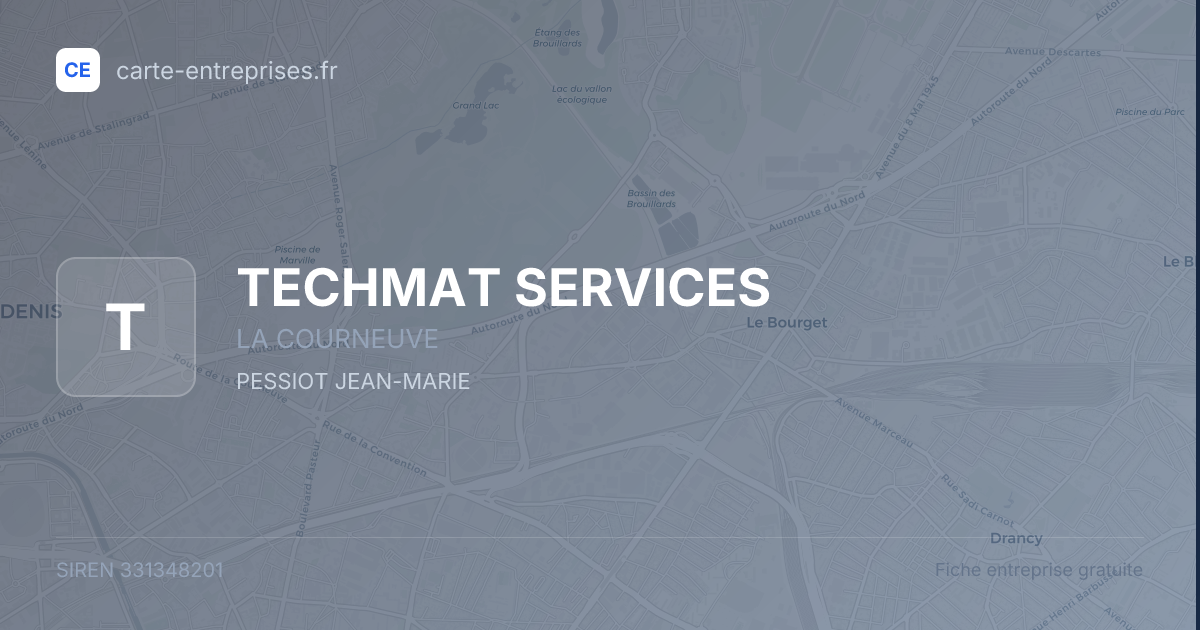 TECHMAT SERVICES — 331348201 — fiche entreprise