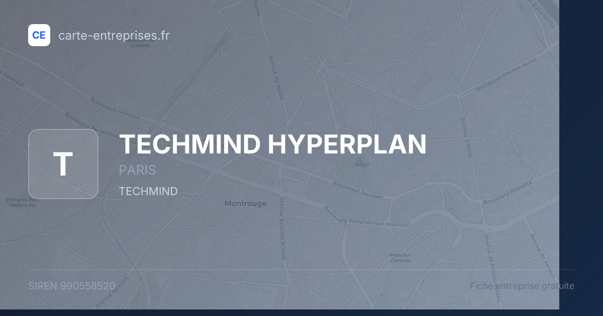 TECHMIND HYPERPLAN — 990558520 — fiche entreprise