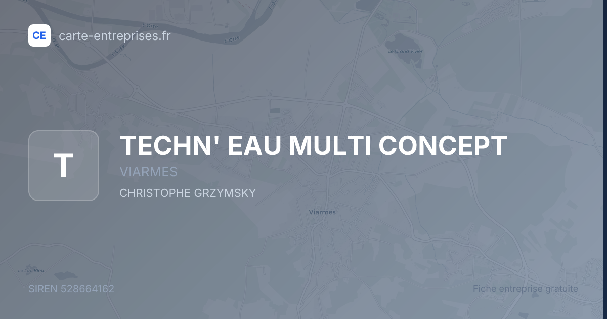 TECHN' EAU MULTI CONCEPT — 528664162 — fiche entreprise