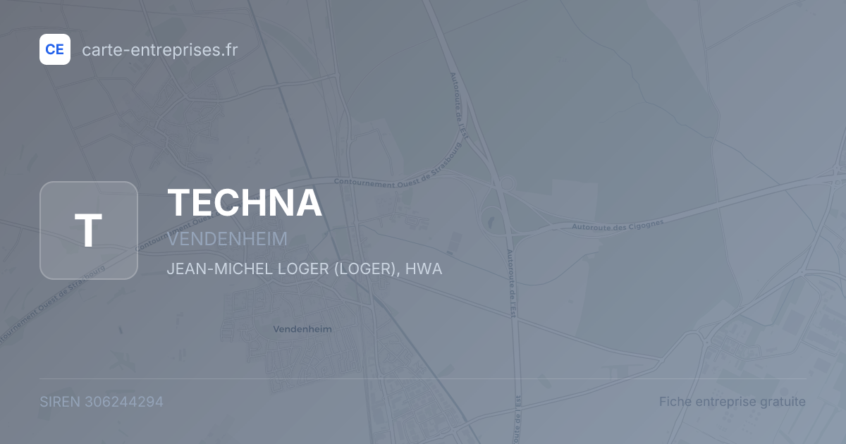 TECHNA — 306244294 — fiche entreprise