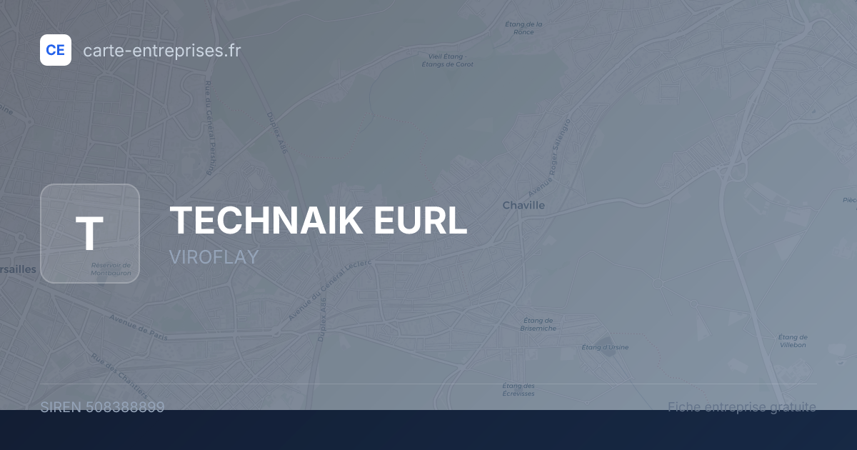 TECHNAIK EURL — 508388899 — fiche entreprise