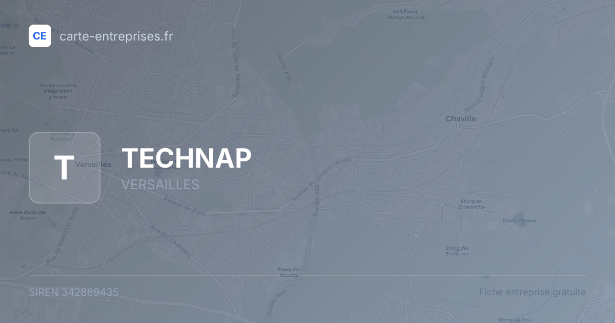 TECHNAP — 342869435 — fiche entreprise