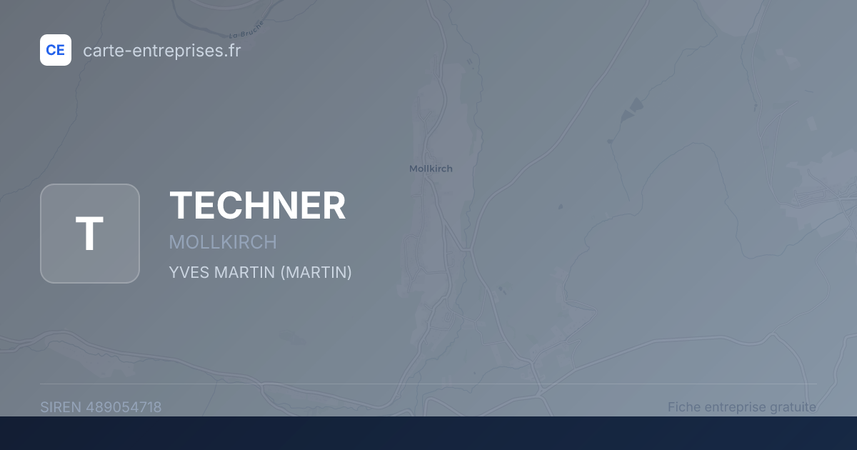 TECHNER — 489054718 — fiche entreprise