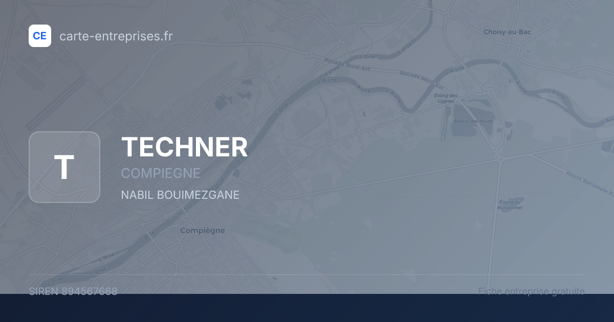 TECHNER — 894567668 — fiche entreprise