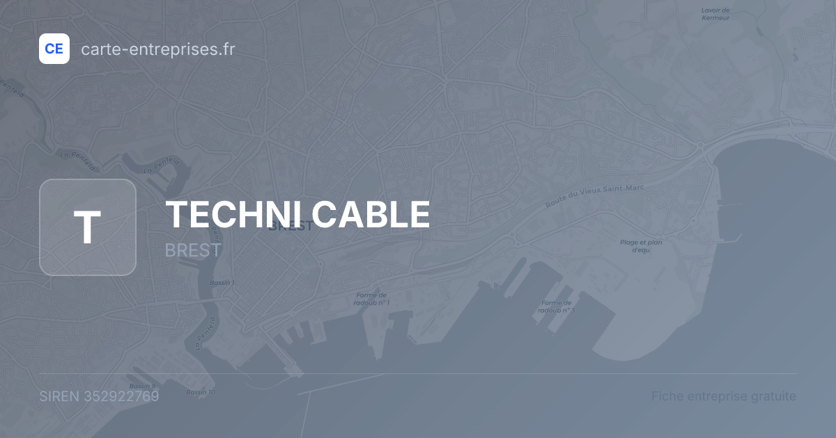 TECHNI CABLE — 352922769 — fiche entreprise