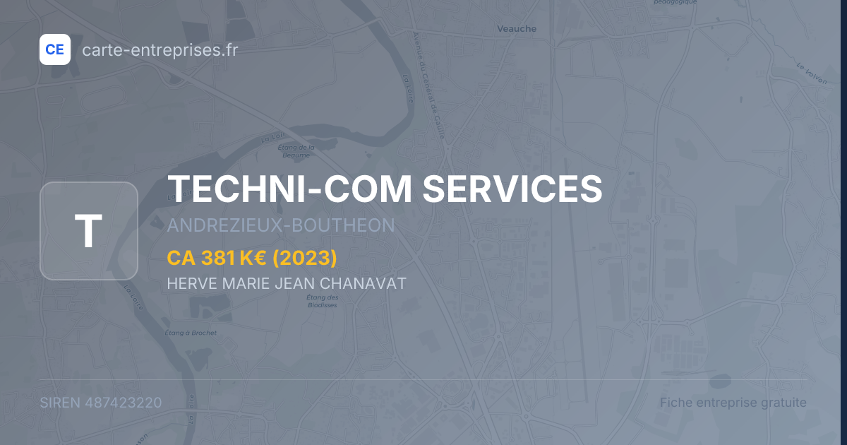 TECHNI-COM SERVICES — 487423220 — fiche entreprise