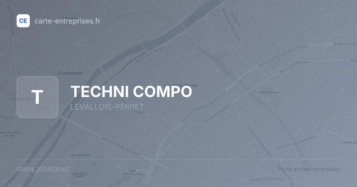 TECHNI COMPO — 302452040 — fiche entreprise