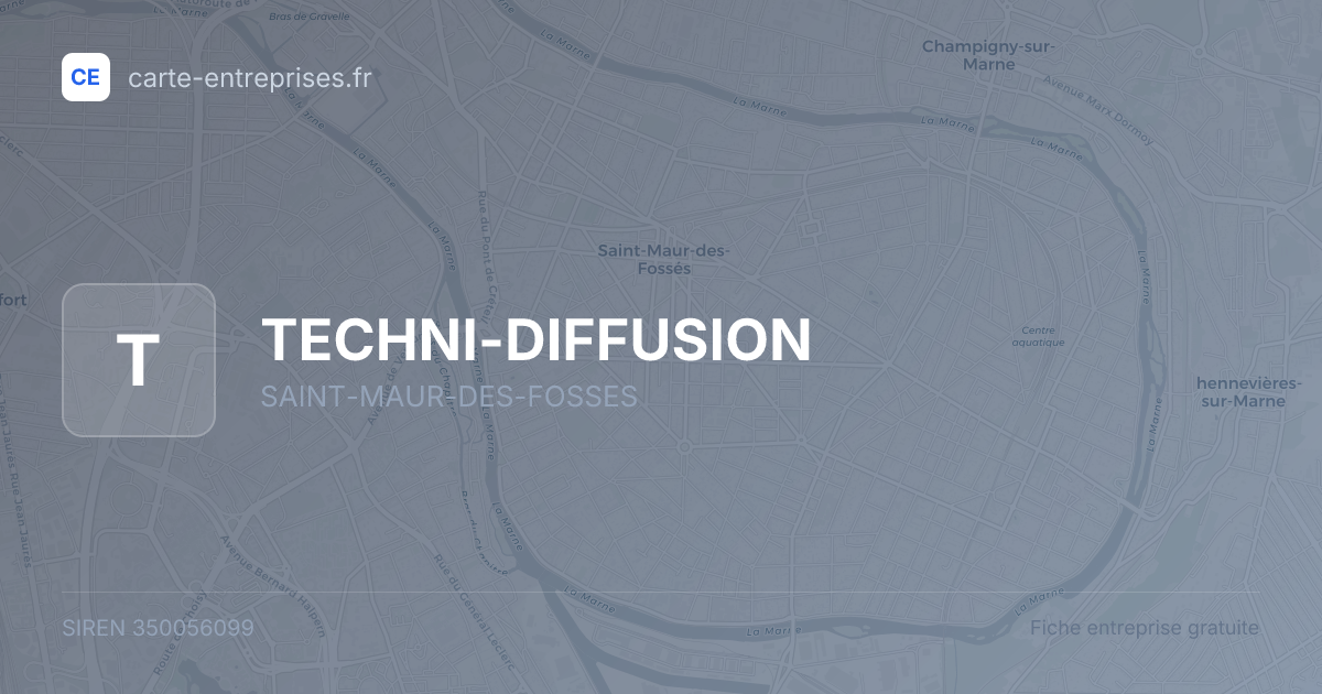 TECHNI-DIFFUSION — 350056099 — fiche entreprise