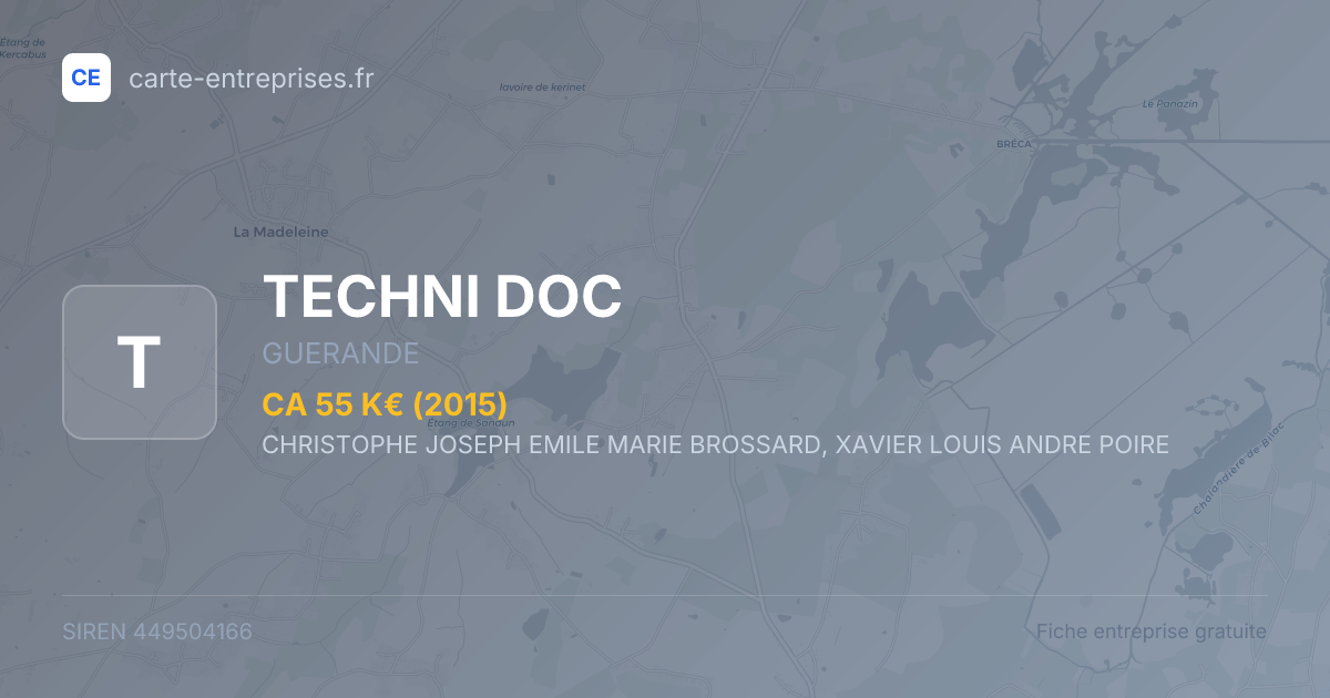 TECHNI DOC — 449504166 — fiche entreprise