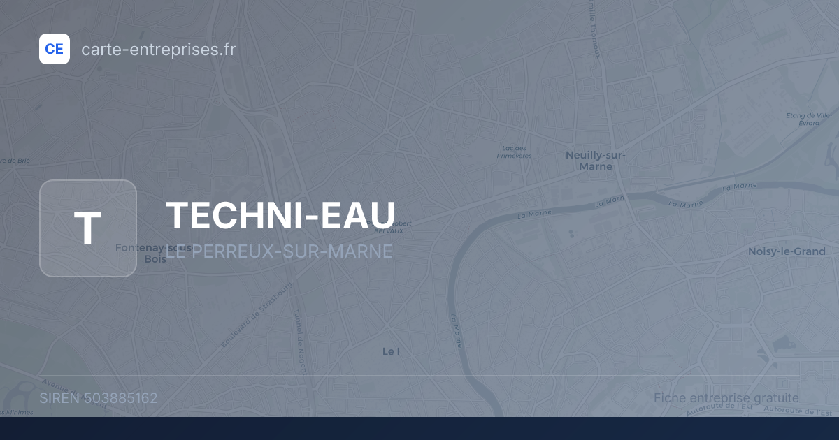 TECHNI-EAU — 503885162 — fiche entreprise