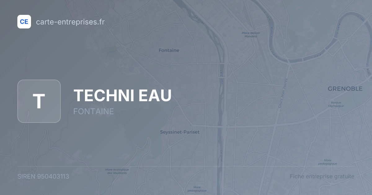 TECHNI EAU — 950403113 — fiche entreprise