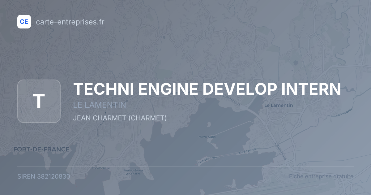 TECHNI ENGINE DEVELOP INTERN — 382120830 — fiche entreprise