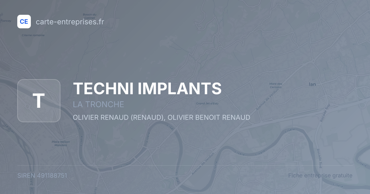 TECHNI IMPLANTS — 491188751 — fiche entreprise