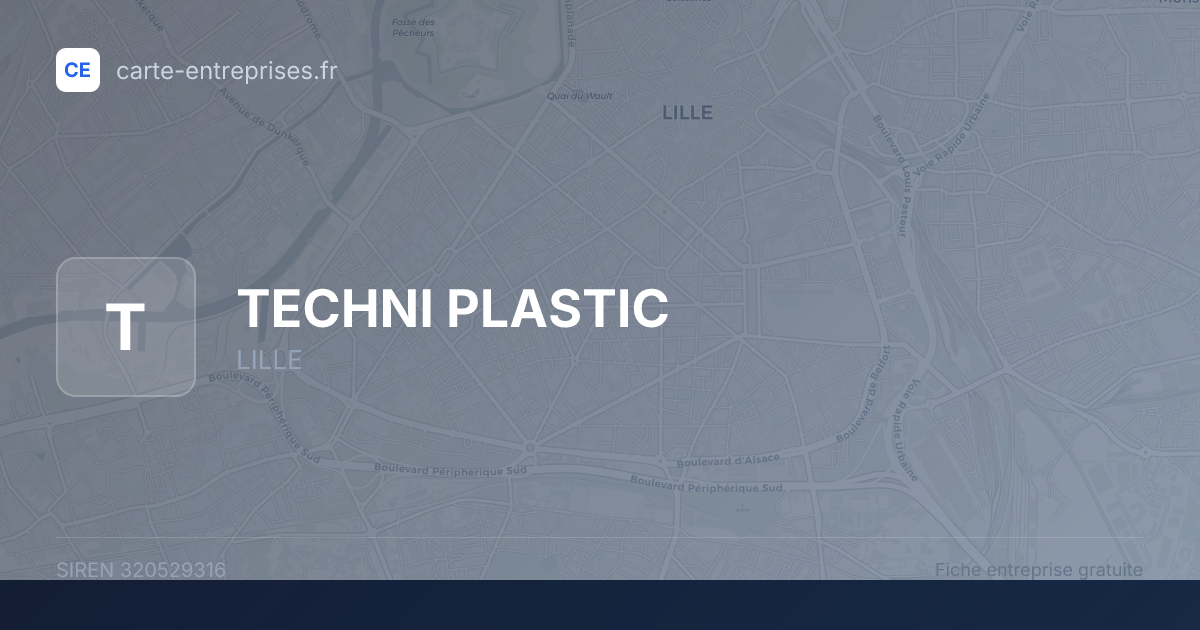 TECHNI PLASTIC — 320529316 — fiche entreprise