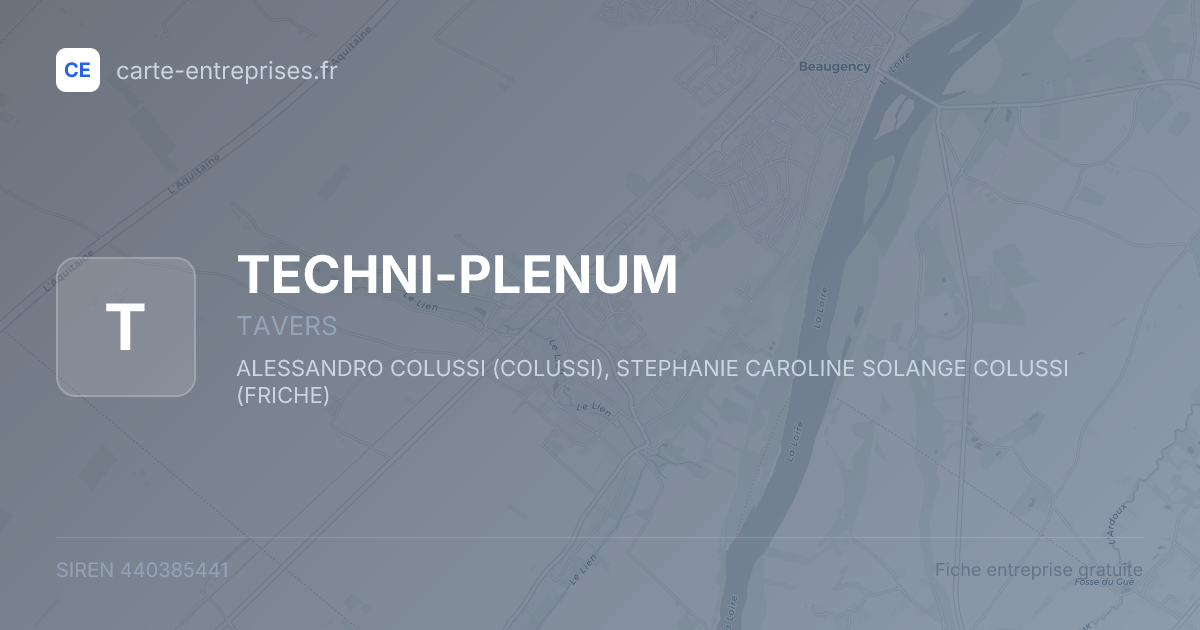 TECHNI-PLENUM — 440385441 — fiche entreprise
