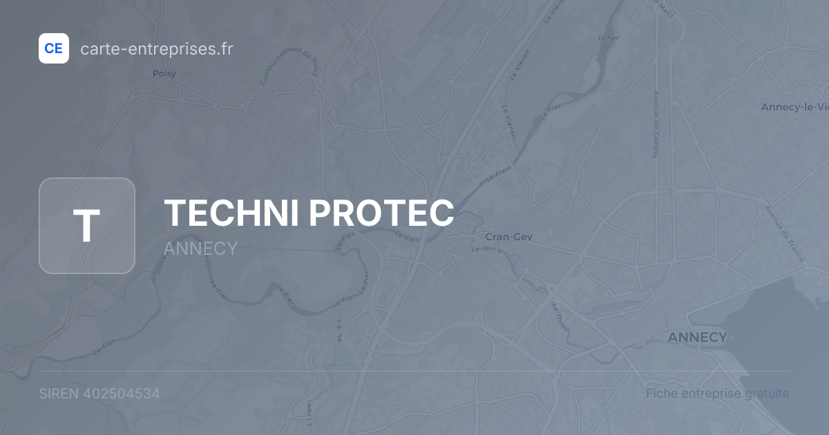 TECHNI PROTEC — 402504534 — fiche entreprise