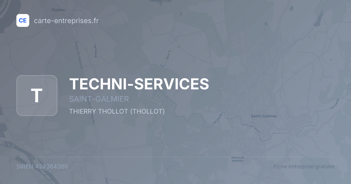 TECHNI-SERVICES — 424364388 — fiche entreprise