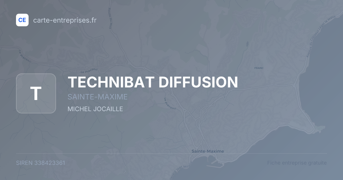 TECHNIBAT DIFFUSION — 338423361 — fiche entreprise