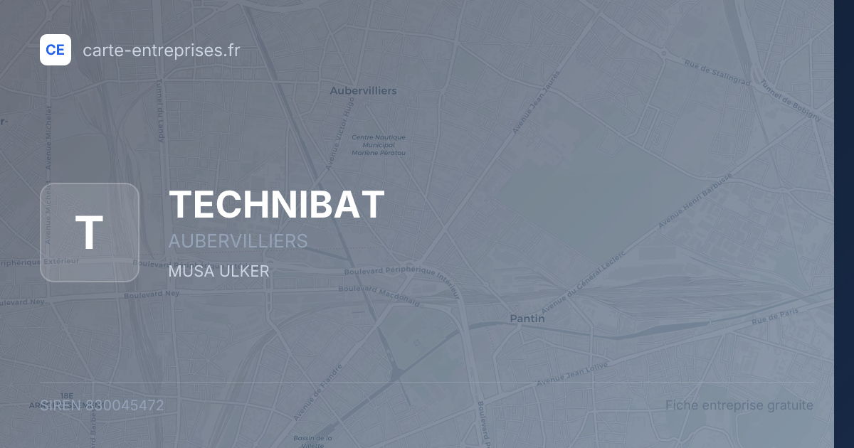 TECHNIBAT — 830045472 — fiche entreprise