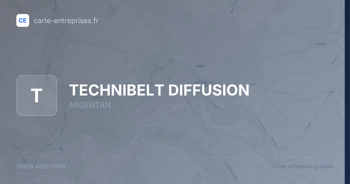 TECHNIBELT DIFFUSION — 401677794 — fiche entreprise